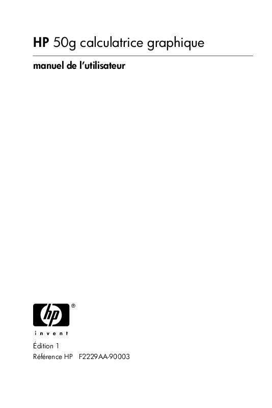Notice HP 50G GRAPHING CALCULATOR Trouver une solution à un problème